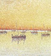 Paul Signac sardine fisbing Spain oil painting artist